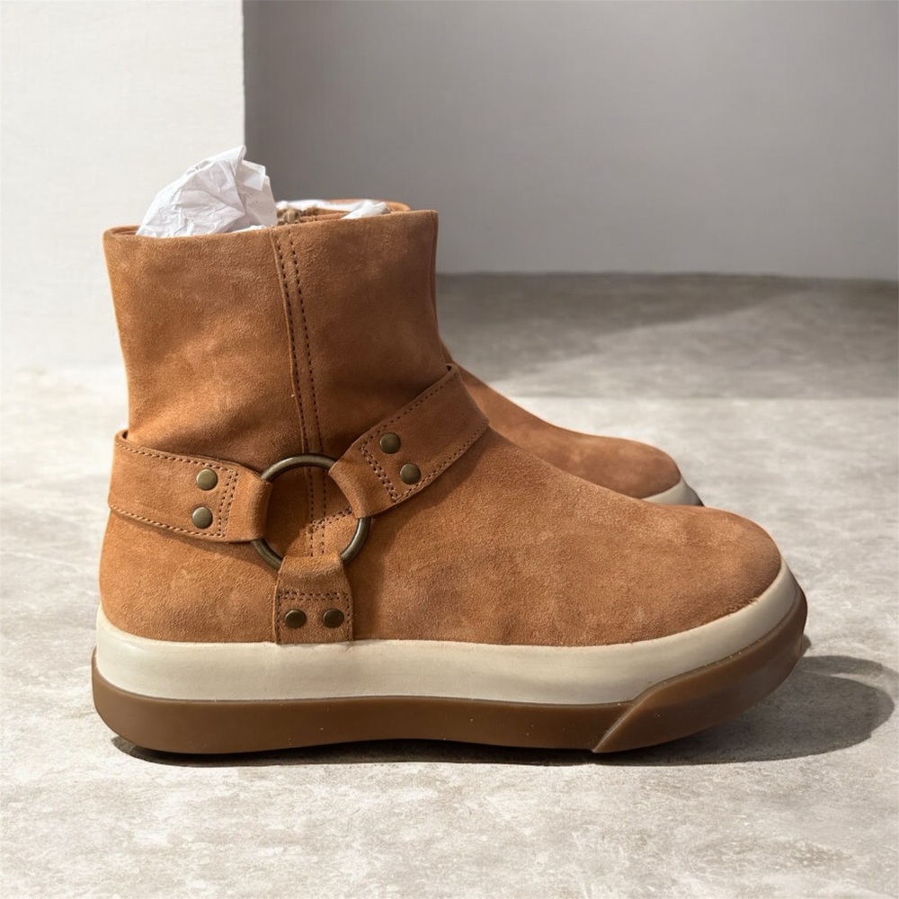 Free People Bodhi Harness‎ Suede Boots, Tan - Women’s Size 8